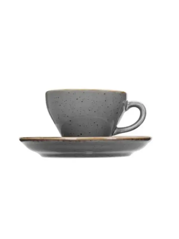 Чашка кофейная, Porland, Seasons Dark Grey, 100 мл, (к блюдцу 128114)