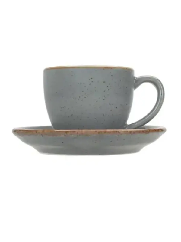 Чашка кофейная, Porland, Seasons Dark Grey, 90 мл (к блюдцу 128612)