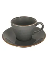 Чашка чайная, Porland, Seasons Dark Grey, 175 мл (к блюдцу 13OT16)