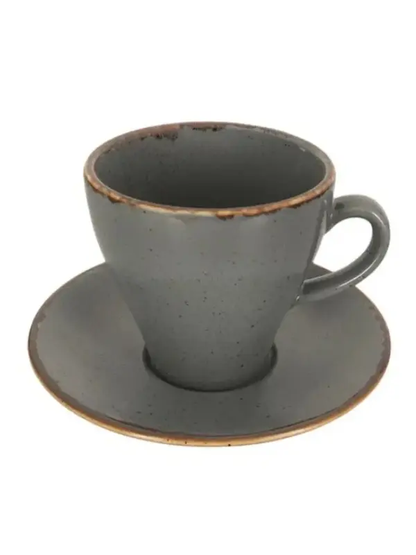 Чашка чайная, Porland, Seasons Dark Grey, 300 мл (к блюдцу 13OT16)