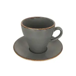 Чашка чайная, Porland, Seasons Dark Grey, 300 мл (к блюдцу 13OT16)