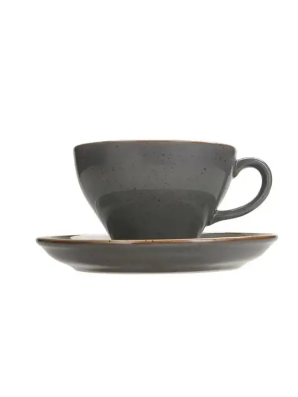 Чашка чайная, Porland, Seasons Dark Grey, 365 мл (к блюдцу 138117)