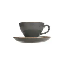 Чашка чайная, Porland, Seasons Dark Grey, 365 мл (к блюдцу 138117)