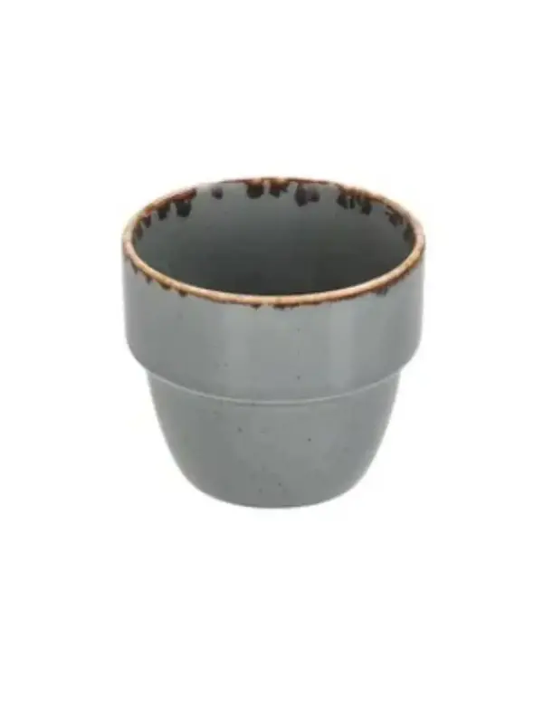 Кружка (без ручки), Porland, Seasons Dark Grey, 130 мл