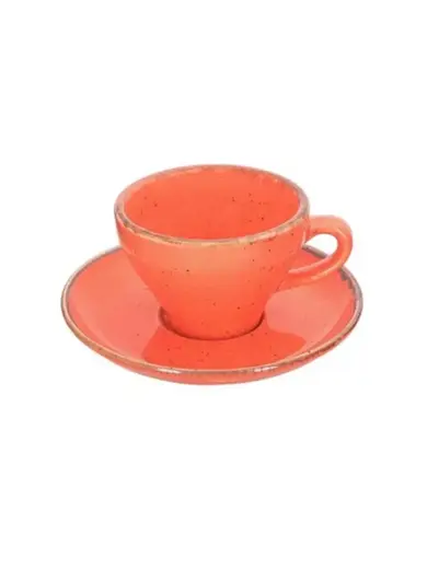 Чашка кофейная, Porland, Seasons Orange, 100 мл, к блюдцу 128114