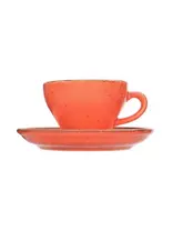 Чашка кофейная, Porland, Seasons Orange, 100 мл, к блюдцу 128114