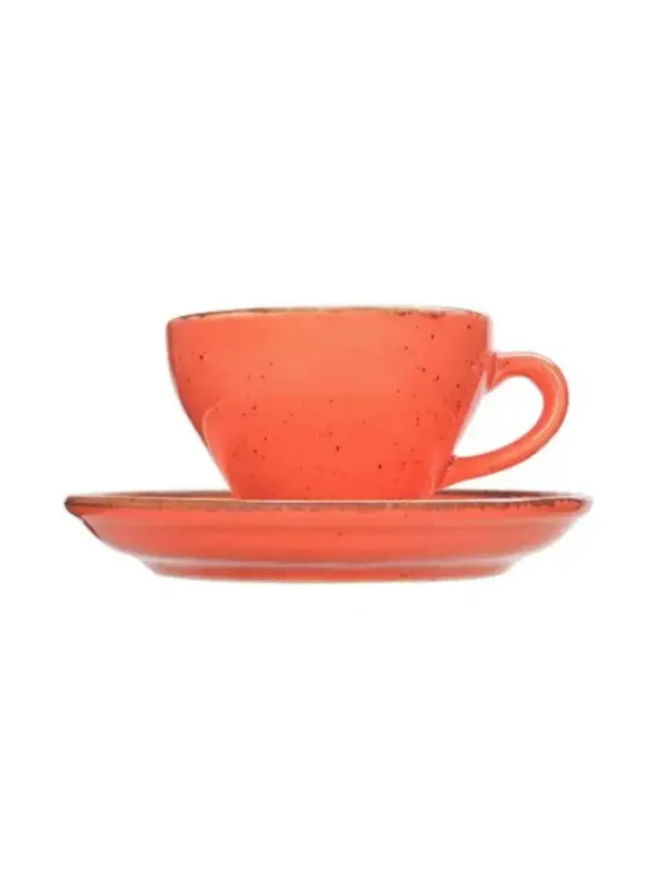 Чашка кофейная, Porland, Seasons Orange, 100 мл, к блюдцу 128114