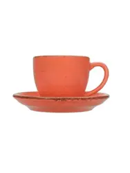 Чашка кофейная, Porland, Seasons Orange, 90 мл, к блюдцу 128612