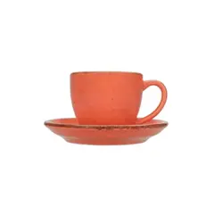 Чашка кофейная, Porland, Seasons Orange, 90 мл, к блюдцу 128612