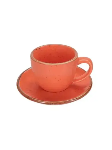 Чашка кофейная, Porland, Seasons Orange, 90 мл, к блюдцу 128612