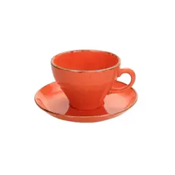 Чашка чайная, Porland, Seasons Orange, 365 мл, к блюдцу 138117