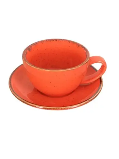 Чашка чайная, Porland, Seasons Orange, 280 мл, к блюдцу 138615