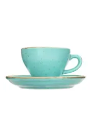 Чашка кофейная, Porland, Seasons Turquoise, 100 мл, к блюдцу 128114