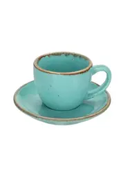 Чашка кофейная, Porland, Seasons Turquoise, 90 мл, к блюдцу 128612