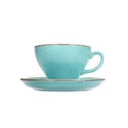 Чашка чайная, Porland, Seasons Turquoise, 365 мл, к блюдцу 138117