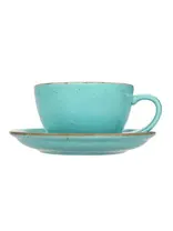 Чашка чайная, Porland, Seasons Turquoise, 200 мл, к блюдцу 138614