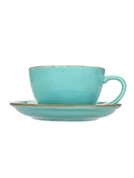 Чашка чайная, Porland, Seasons Turquoise, 280 мл, к блюдцу 138615