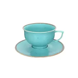 Чашка чайная, Porland, Seasons Turquoise, 210 мл, к блюдцу 13CA15