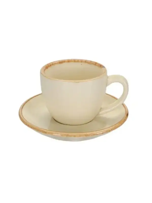 Чашка кофейная, Porland, Seasons Yelow, 90 мл, к блюдцу 128612