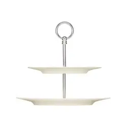 Этажерка с тарелкой 2 яруса, Bauscher, Purity, 28.7х25.5 см