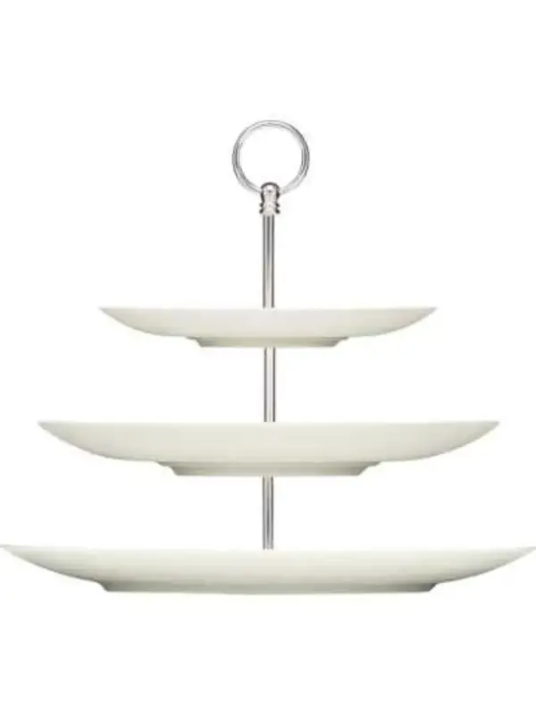 Этажерка с тарелкой 3 яруса, Bauscher, Purity, 37х32.4 см
