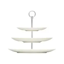 Этажерка с тарелкой 3 яруса, Bauscher, Purity, 37х32.4 см