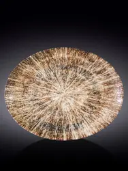 Блюдо овальное плоское, Wilmax, Radiance Brown, 31х24 см