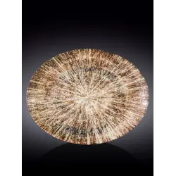 Блюдо овальное плоское, Wilmax, Radiance Brown, 31х24 см