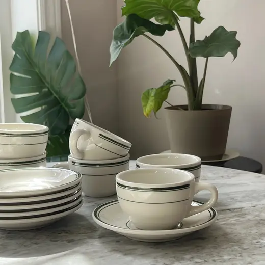 Блюдце, Tuxton, Green Bay, 17 см, под чашку 300 мл