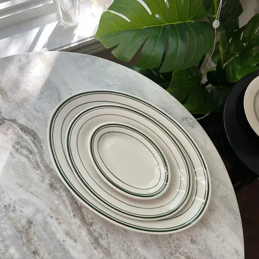 Овальное блюдо, Tuxton, Green Bay, 34.2 см