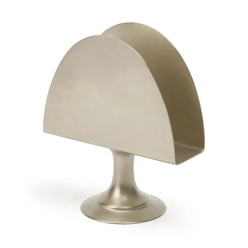 Gibco Салфетница на ножке, "Нобель", мельхиоровая, 11х13 см