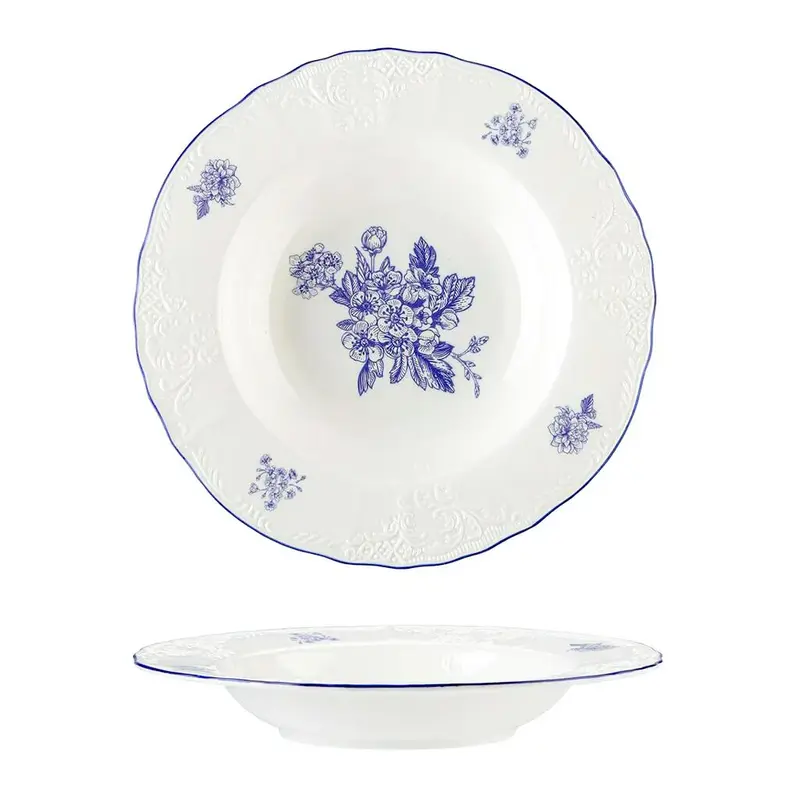 Тарелка глубокая P.L. Proff Cuisine Sea Flower 500 мл d 23,5 см h3,9 см