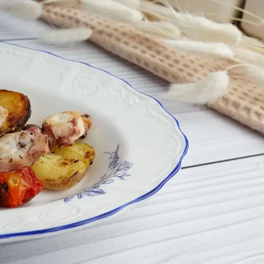 Блюдо овальное глубокое P.L. Proff Cuisine Sea Flower 25,5*15,8 см h3,8 см 250 мл