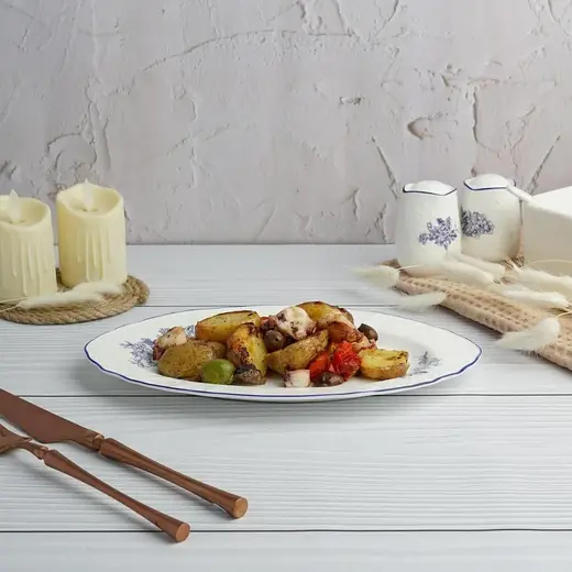 Блюдо овальное P.L. Proff Cuisine Sea Flower 25,2*15,9 см h1,5 см