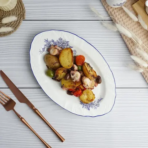 Блюдо овальное P.L. Proff Cuisine Sea Flower 25,2*15,9 см h1,5 см