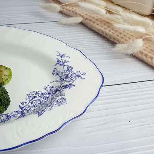 Блюдо овальное P.L. Proff Cuisine Sea Flower 36*22,5 см h2,6 см
