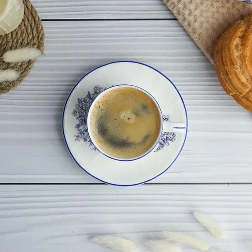 Кофейная пара P.L. Proff Cuisine Sea Flower 120 мл d 6,7 см h5,5 см