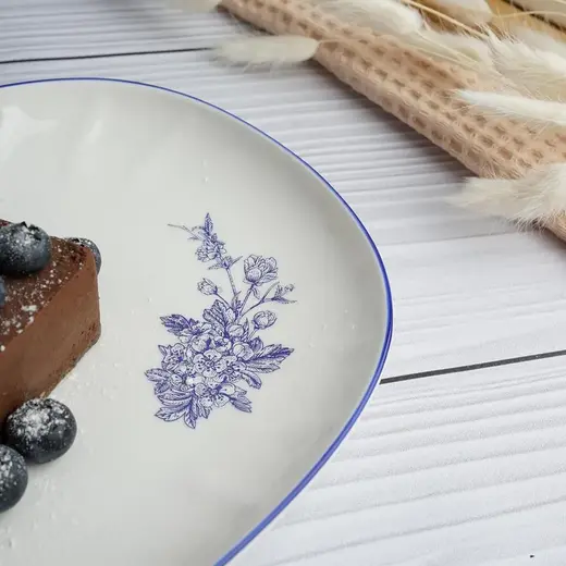 Блюдо овальное P.L. Proff Cuisine Sea Flower 25,6*17,8 см h2,5 см
