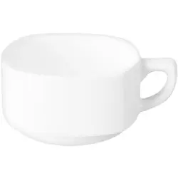 Чашка квадратная штабелируемая RAK Porcelain Ska 230 мл