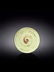 Тарелка круглая, Wilmax, Spiral, 18 см, Фисташковый