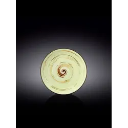 Тарелка круглая, Wilmax, Spiral, 18 см, Фисташковый