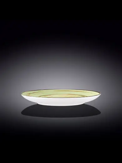 Тарелка круглая , Wilmax, Spiral, 28 см, Фисташковый