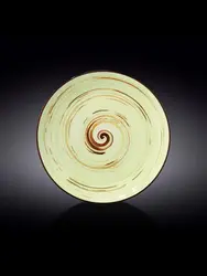 Тарелка круглая , Wilmax, Spiral, 28 см, Фисташковый