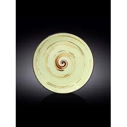 Тарелка круглая , Wilmax, Spiral, 28 см, Фисташковый