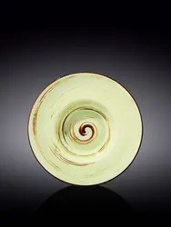 Тарелка глубокая, Wilmax, Spiral, 20 см, 800 мл, Фисташковый