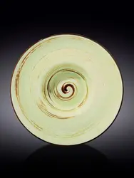 Тарелка глубокая, Wilmax, Spiral, 27 см, 250 мл, Фисташковый