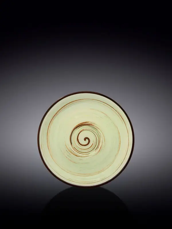 Блюдце, Wilmax, Spiral, 14 см, Фисташковый