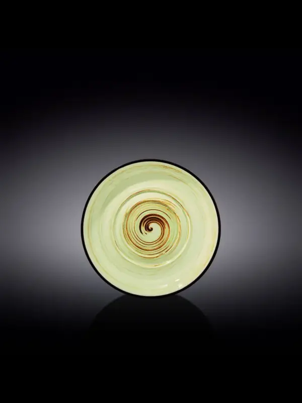 Блюдце, Wilmax, Spiral, 16 см, Фисташковый