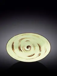 Салатник овальный, Wilmax, Spiral, 25х16,5х6см, Фисташковый