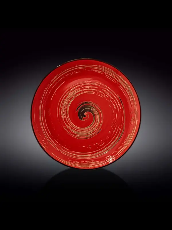 Тарелка круглая , Wilmax, Spiral, 28 см, Красный